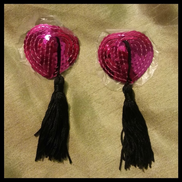 Other - 💎 Hot Pink Sequined Nipple Tassles